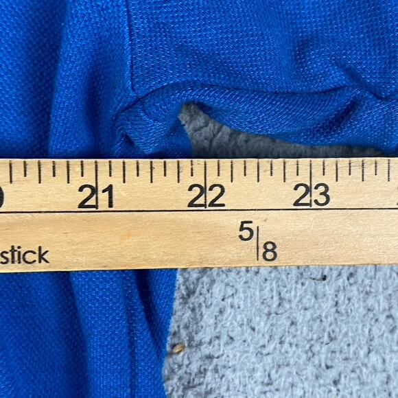 Lacoste Men's Size 7 (Medium) Bright Blue Pique Cotton Classic Polo Shirt - Picture 6 of 9